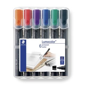 lumocolor MARKER perm 2-5mm 6 ass